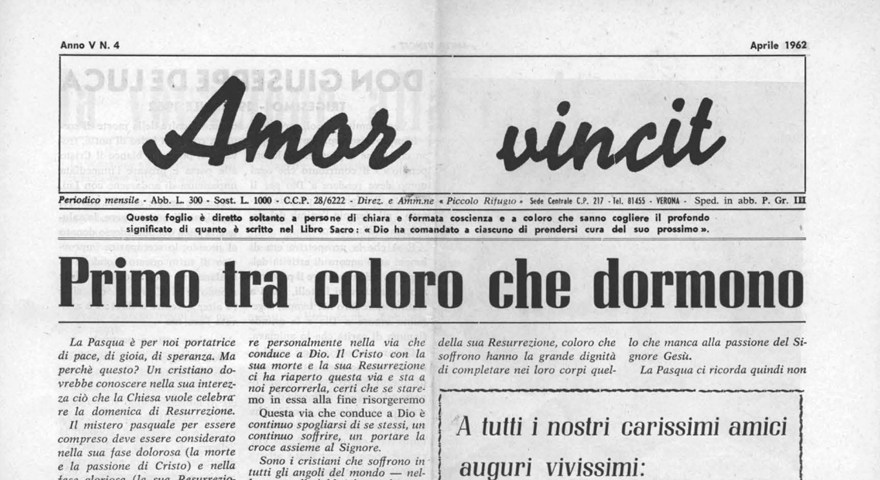 L'Amore Vince - Aprile 1962