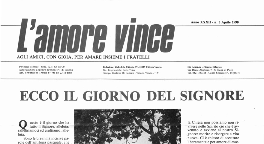 L'Amore Vince - Aprile 1990