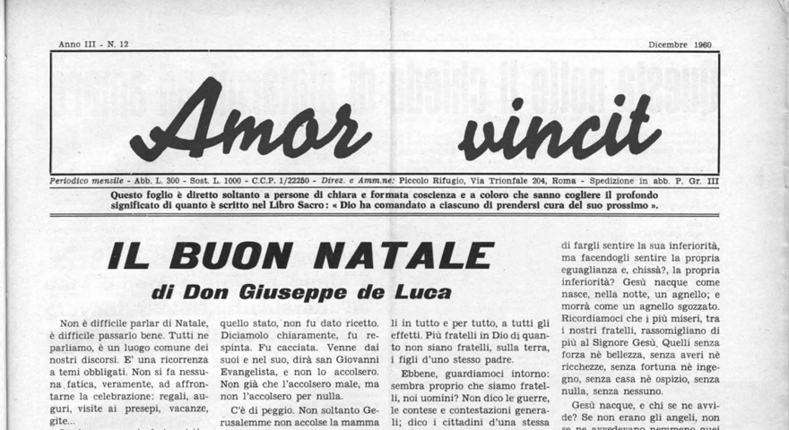 L'Amore Vince - Dicembre 1960