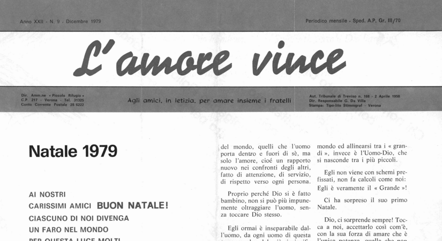 L'Amore Vince - Dicembre 1979