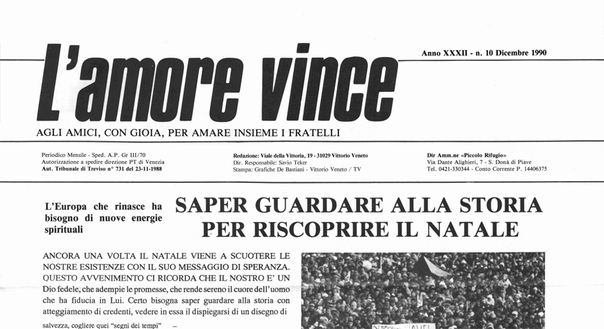 L'Amore Vince - Dicembre 1990