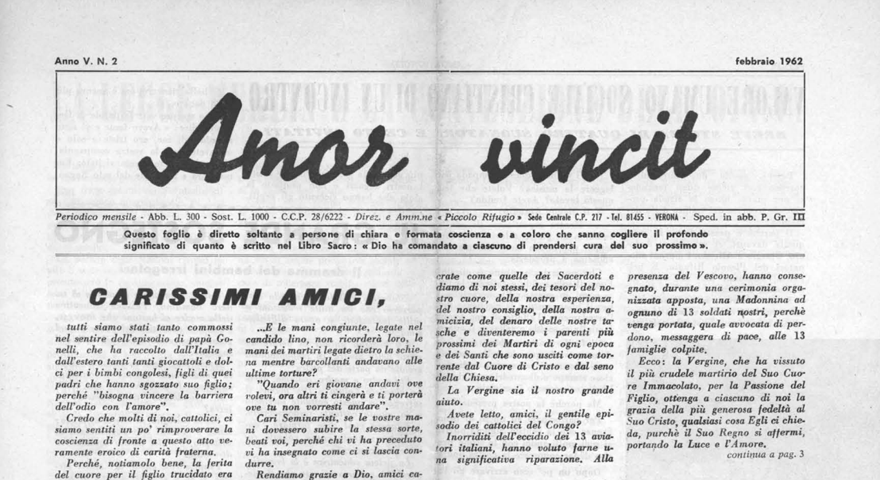 L'Amore Vince - Febbraio 1962