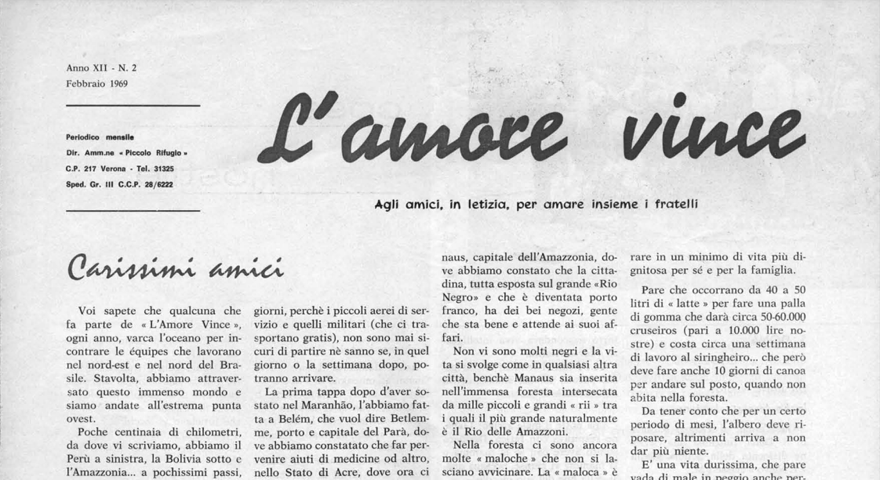 L'Amore Vince - Febbraio 1969