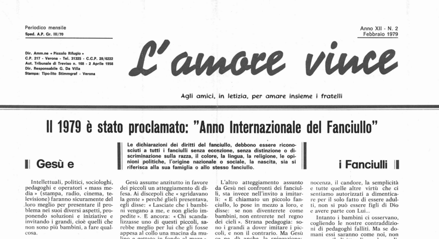 L'Amore Vince - Febbraio 1979