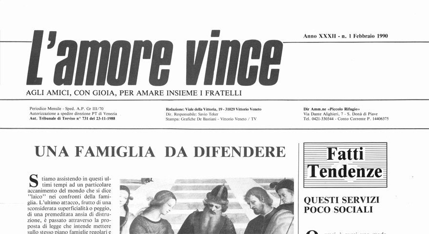 L'Amore Vince - Febbraio 1990