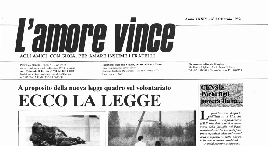 L'Amore Vince - Febbraio 1992