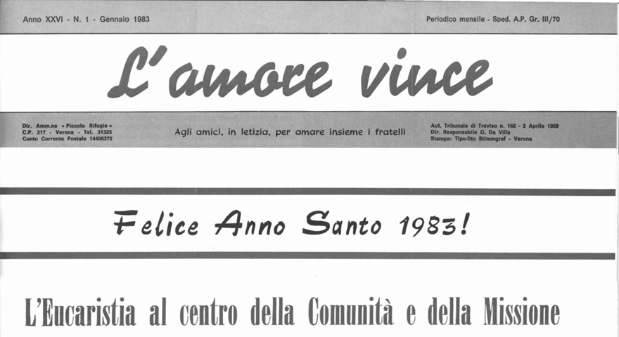 L'Amore Vince - Gennaio 1983