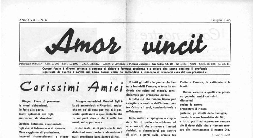 L'Amore Vince - Giugno 1965