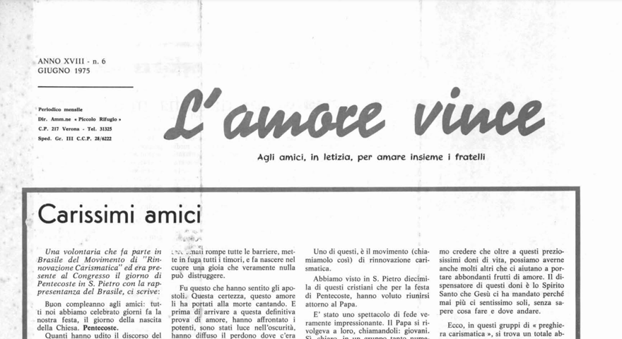 L'Amore Vince - Giugno 1975