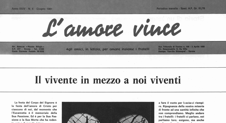 L'Amore Vince - Giugno 1981