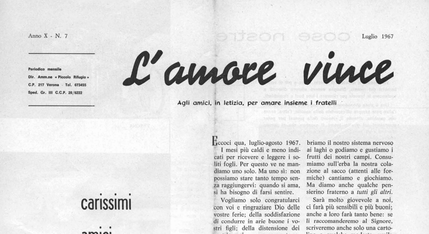 L'Amore Vince - Luglio 1967