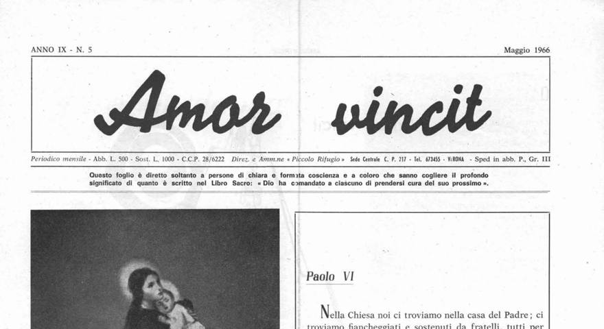 L'Amore Vince - Maggio 1966