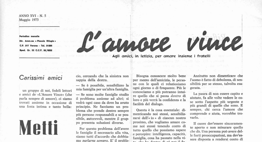 L'Amore Vince - Maggio 1973