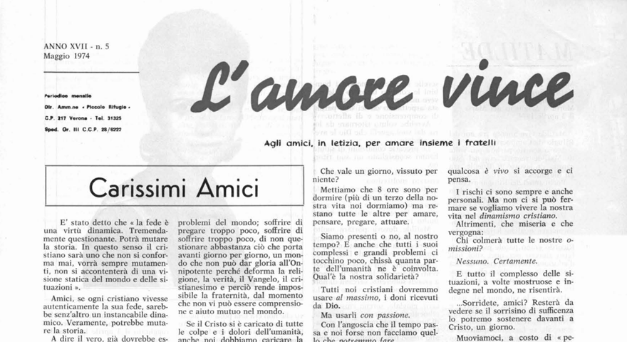 L'Amore Vince - Maggio 1974