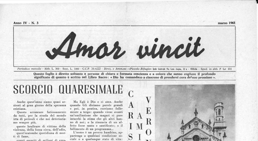 L'Amore Vince - Marzo 1961