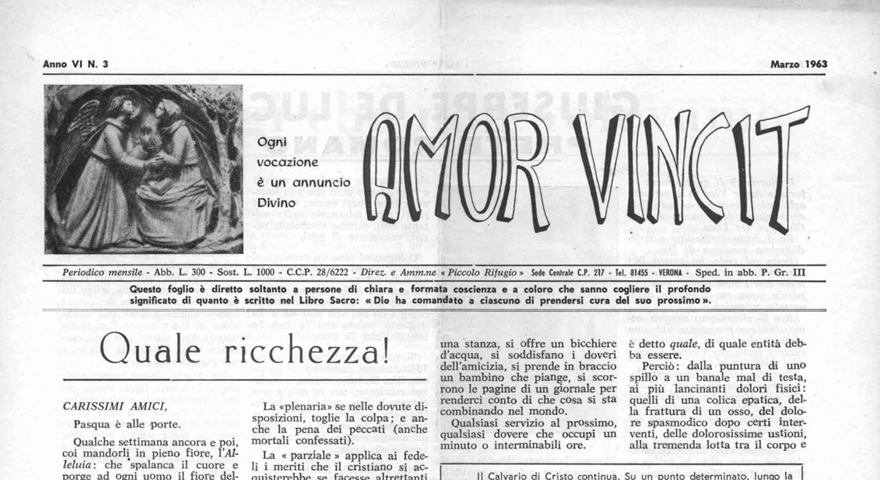 L'Amore Vince - Marzo 1963