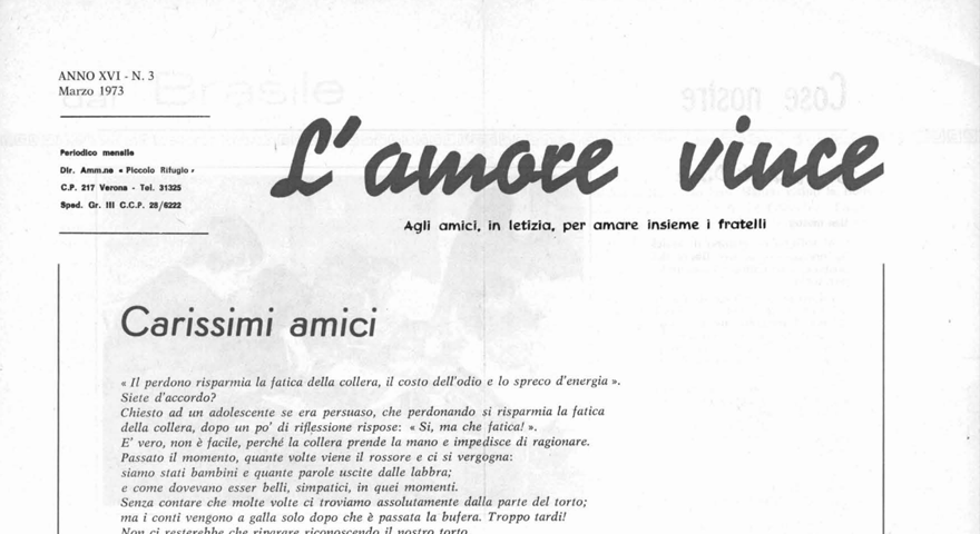 L'Amore Vince - Marzo 1973