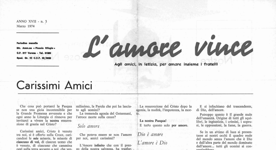 L'Amore Vince - Marzo 1974