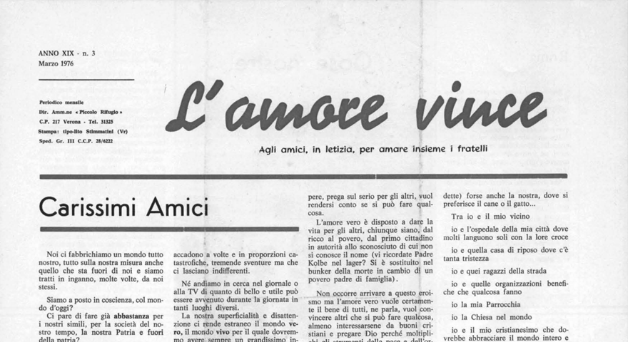 L'Amore Vince - Marzo 1976