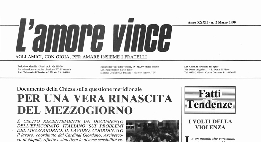 L'Amore Vince - Marzo 1990