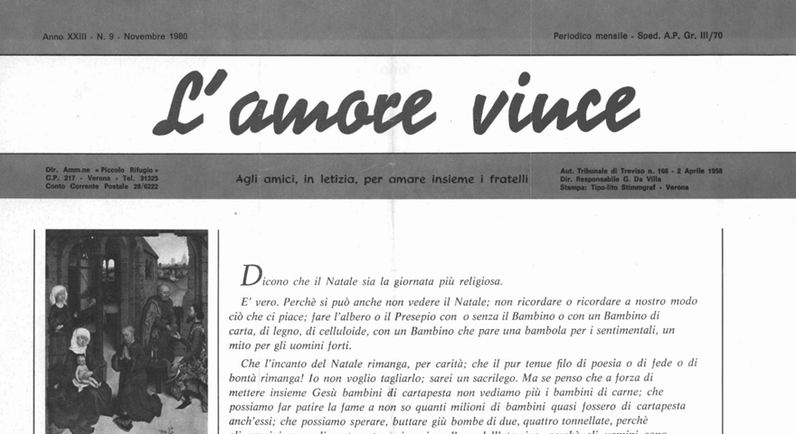 L'Amore Vince - Novembre 1980