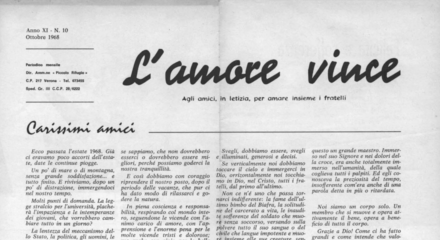 L'Amore Vince - Ottobre 1968