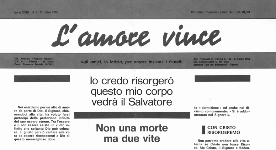 L'Amore Vince - Ottobre 1980