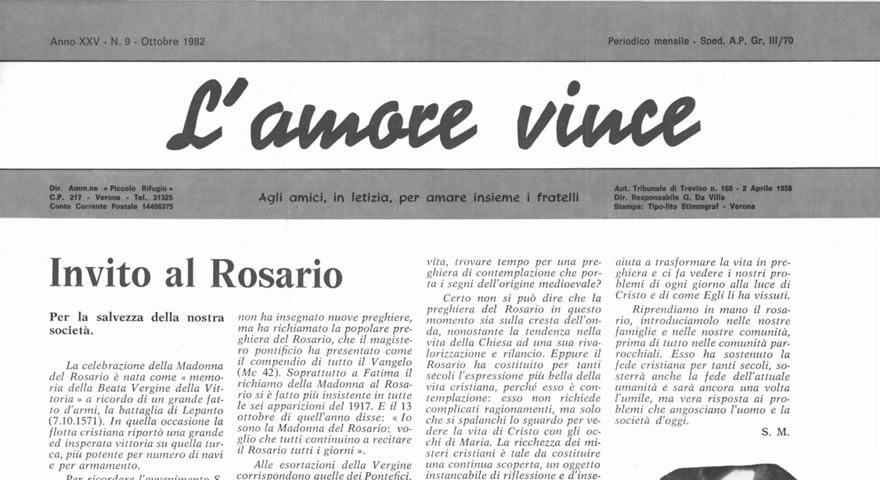 L'Amore Vince - Ottobre 1982