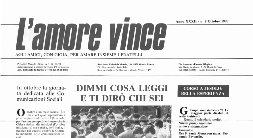 L'Amore Vince - Ottobre 1990