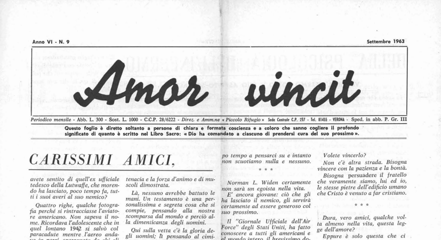 L'Amore Vince - Settembre 1963