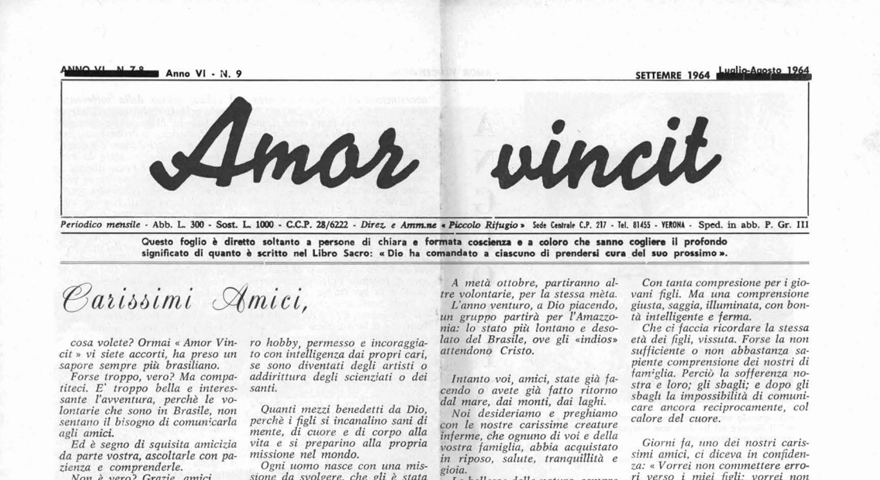 L'Amore Vince - Settembre 1964