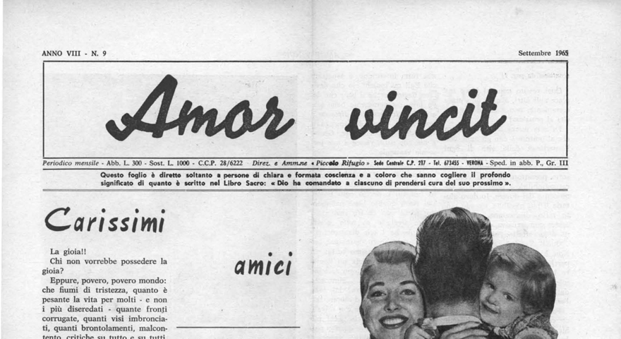 L'Amore Vince - Settembre 1965