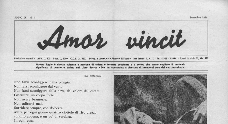 L'Amore Vince - Settembre 1966