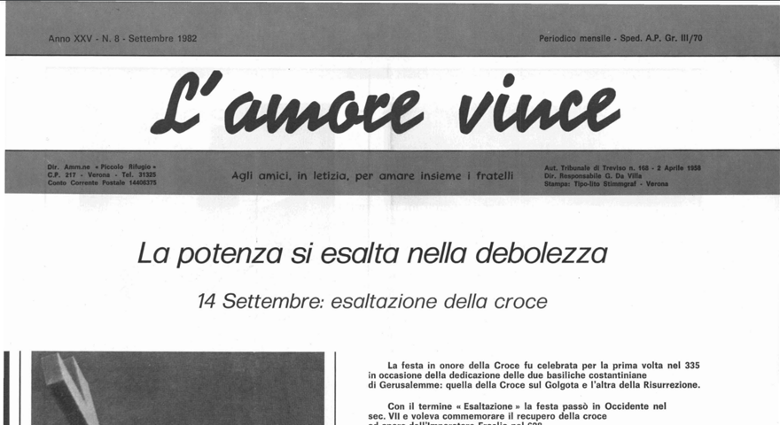 L'Amore Vince - Settembre 1982