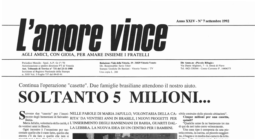 L'Amore Vince - Settembre 1992