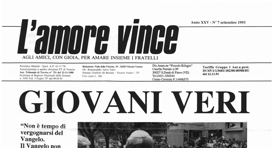 L'Amore Vince - Settembre 1993