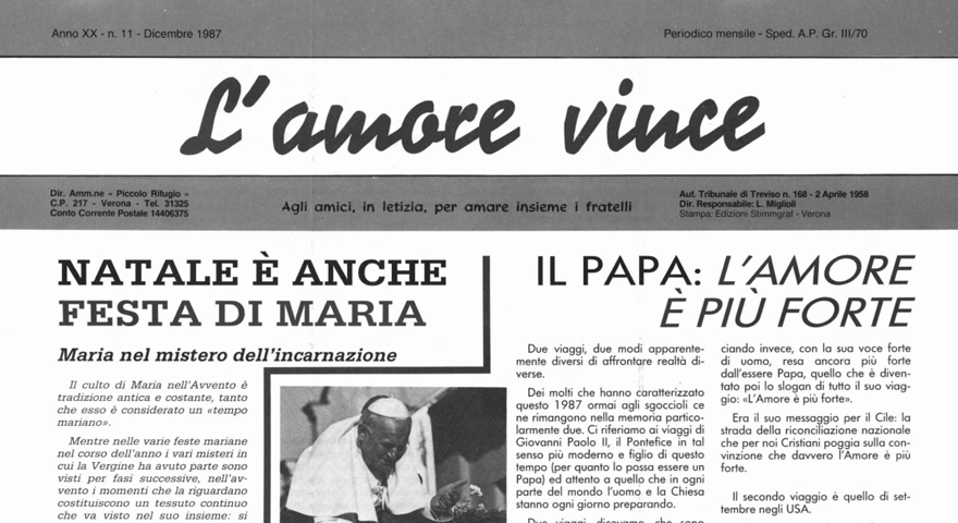 L'Amore Vince - Dicembre 1987