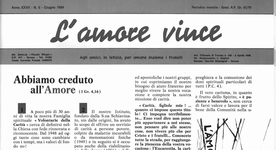 L'Amore Vince - Giugno 1984