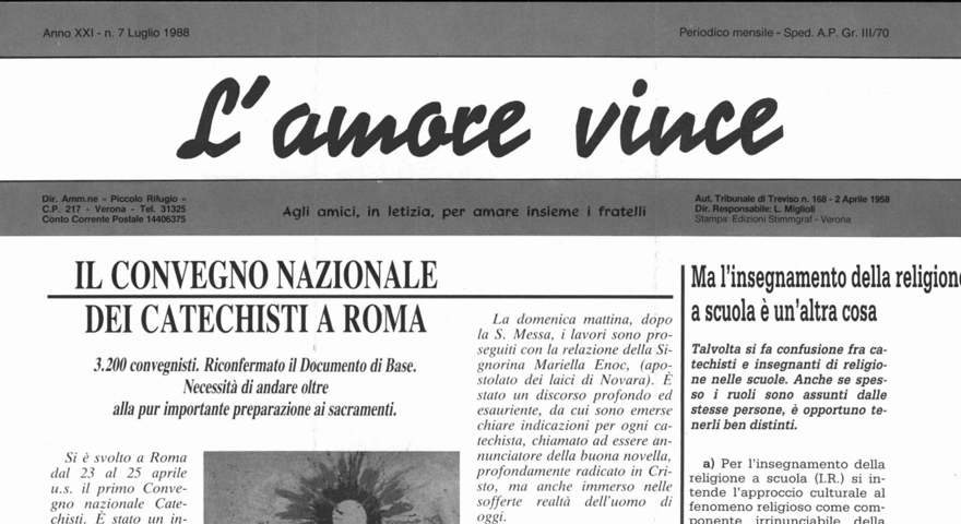 L'Amore Vince - Luglio 1988