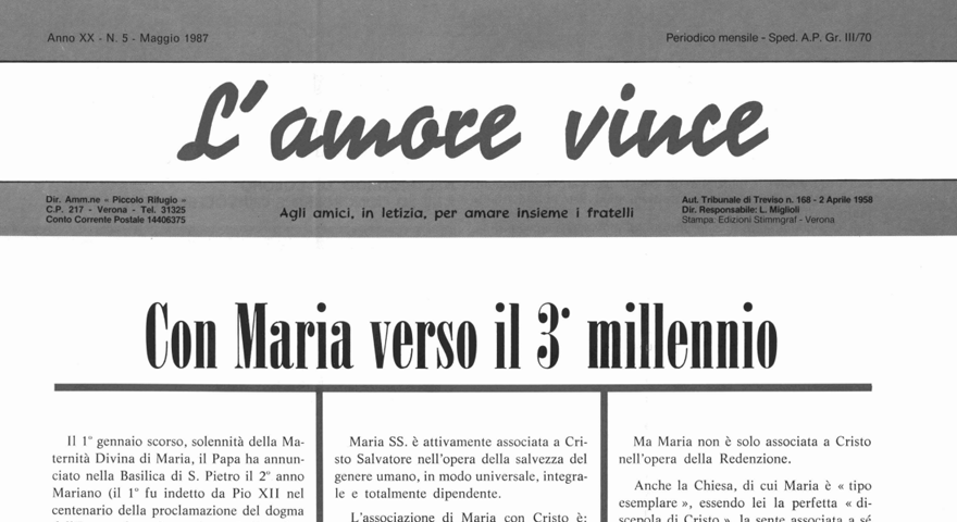 L'Amore Vince - Maggio 1987