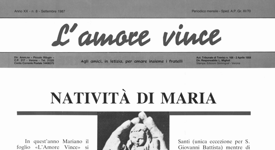 L'Amore Vince - Settembre 1987