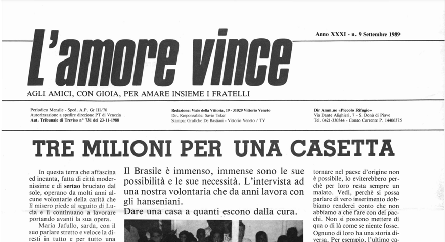 L'Amore Vince - Settembre 1989