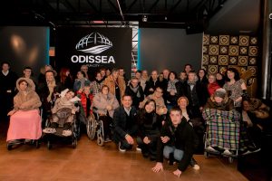 Persone con disabilità del Piccolo Rifugio alla discoteca Odissea