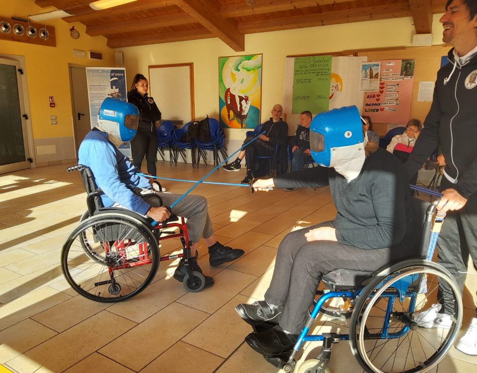 Scherma con le persone con disabilità al Piccolo Rifugio